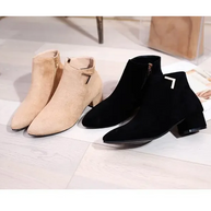 WW | Stiefeletten Mit Spitzem Schuh Und Seitenreißverschluss Damen Stiefeletten