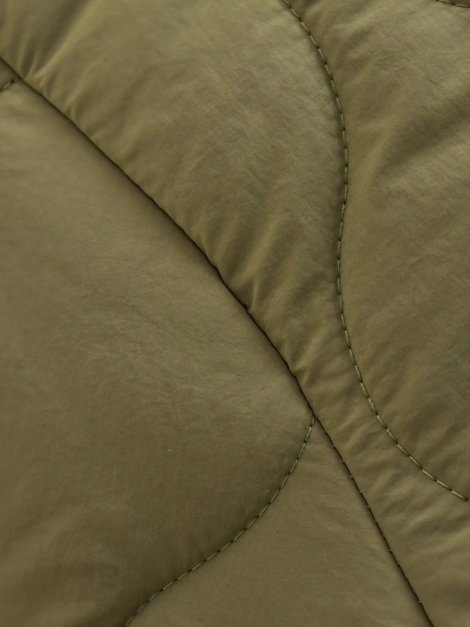 WW | Gepolsterte Jacke Damen, Leichtes Übergröße Modell Mit Taschen, Knopfverschluss