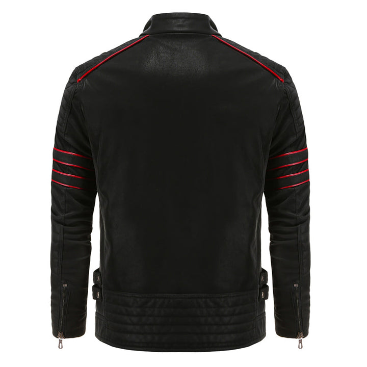 W&W Mode | Lässige Männliche Lederjacke Für Männer