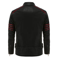 WW | Lässige Männliche Lederjacke Für Männer