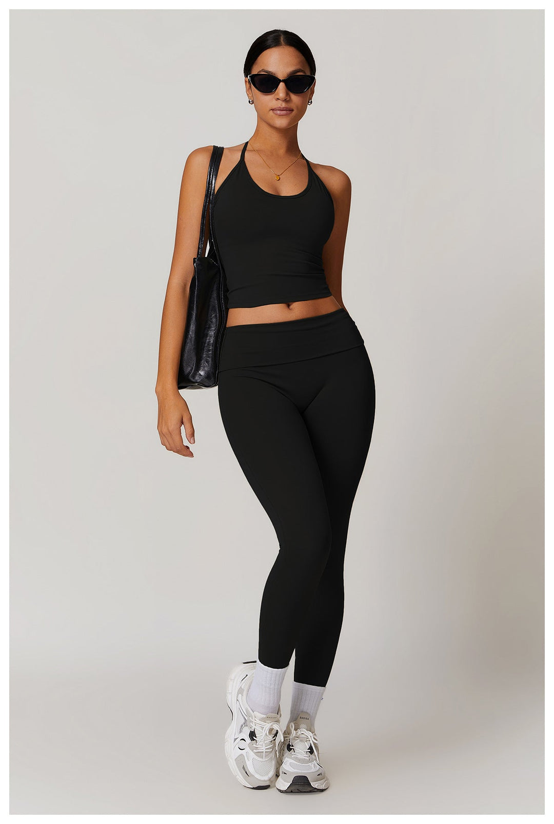 W&W Mode | Trendige Fitness Schnell-Trocknend Yoga-Hose mit Falten