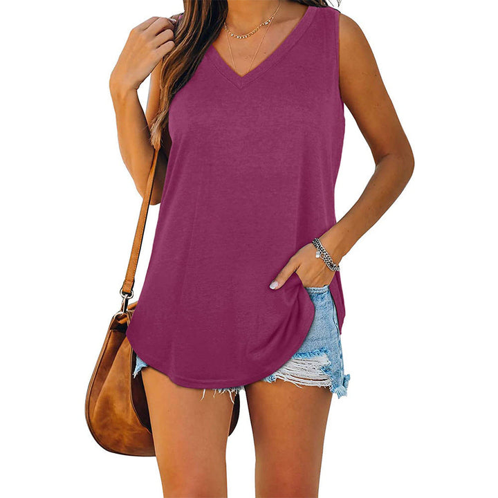 W&W Mode | Jersey Tank-Top mit V-Ausschnitt