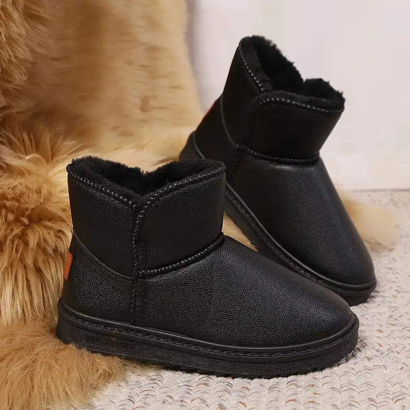 Warme, mit Fleece gefütterte Schneestiefel für den Winter