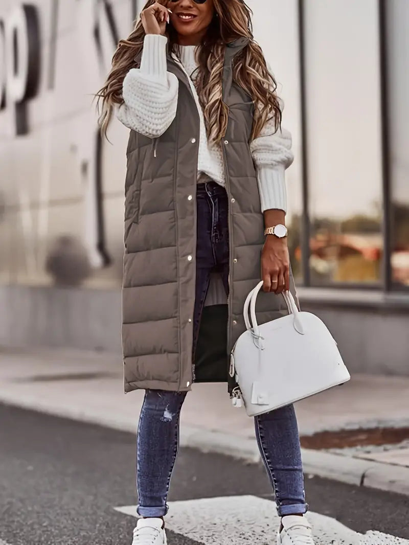 WW | Langer Bodywarmer Weste Für Damen