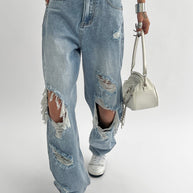 WW Damenjeans mit zerrissenen