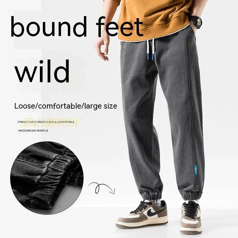 W&W Mode | Modische Plus-Size-Herren-Jeans mit Knöchelbindung