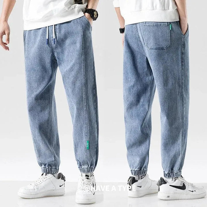 W&W Mode | Modische Plus-Size-Herren-Jeans mit Knöchelbindung