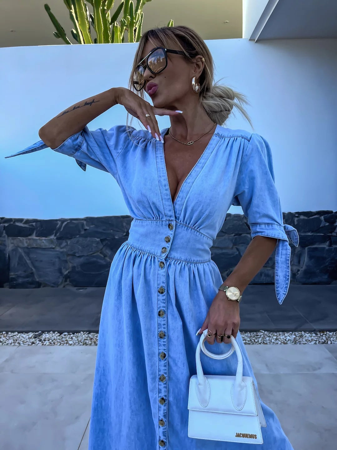 WW | Modernes Denimkleid