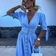 WW | Modernes Denimkleid