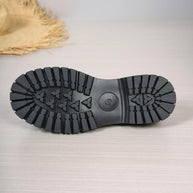 WW | Schwarze Mokassins mit Plateau