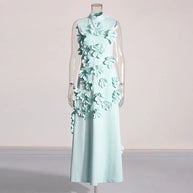 WW | Langes Rosa Kleid Mit Blumen