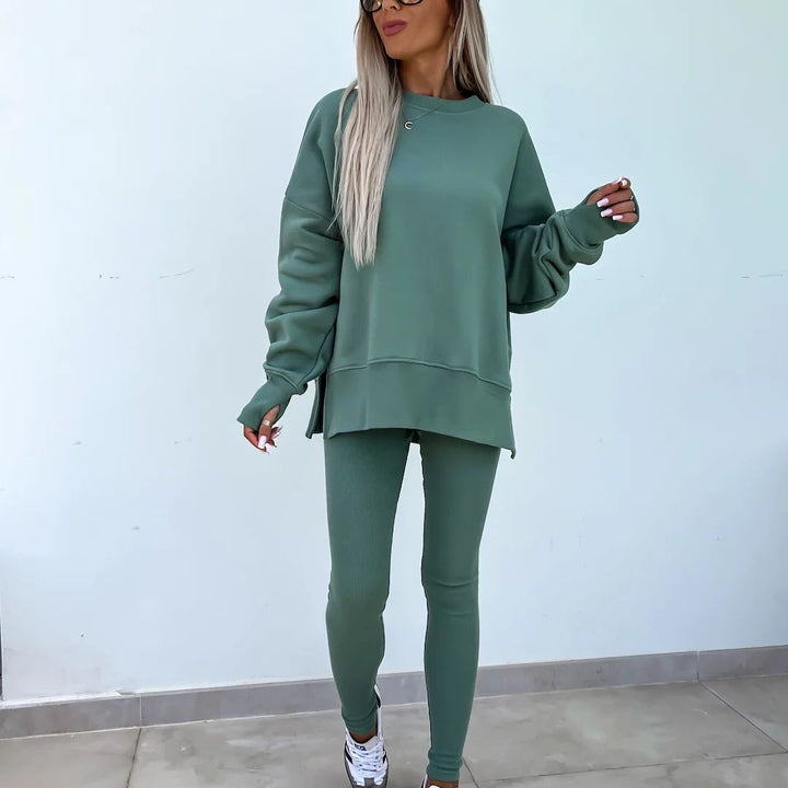 W&W Mode | Gemütliches Oversized-Sweatshirt und Leggings-Set