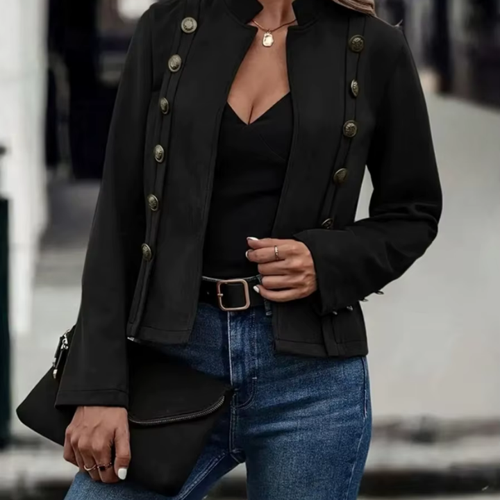 W&W Mode | Elegante Jacke Mit Knöpfen