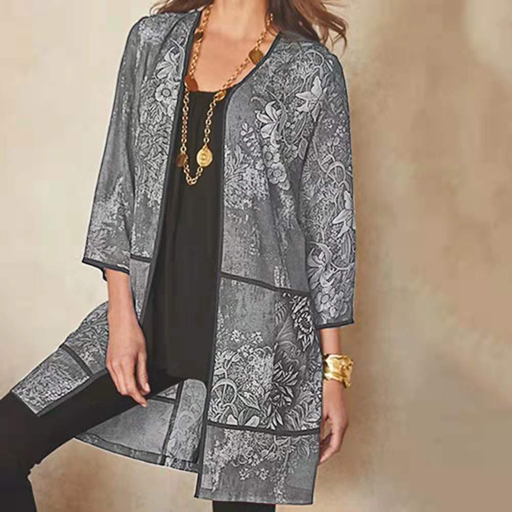 W&W | Classy UV-Schutz Druck Sonnenschutz Shirt Bluse
