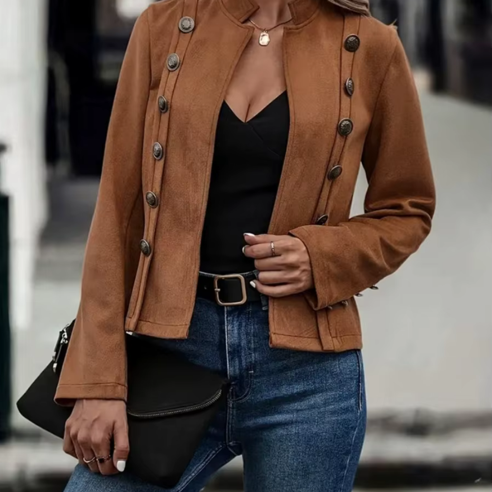 W&W Mode | Elegante Jacke Mit Knöpfen