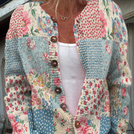 WW | Strickjacke mit Blumenmuster