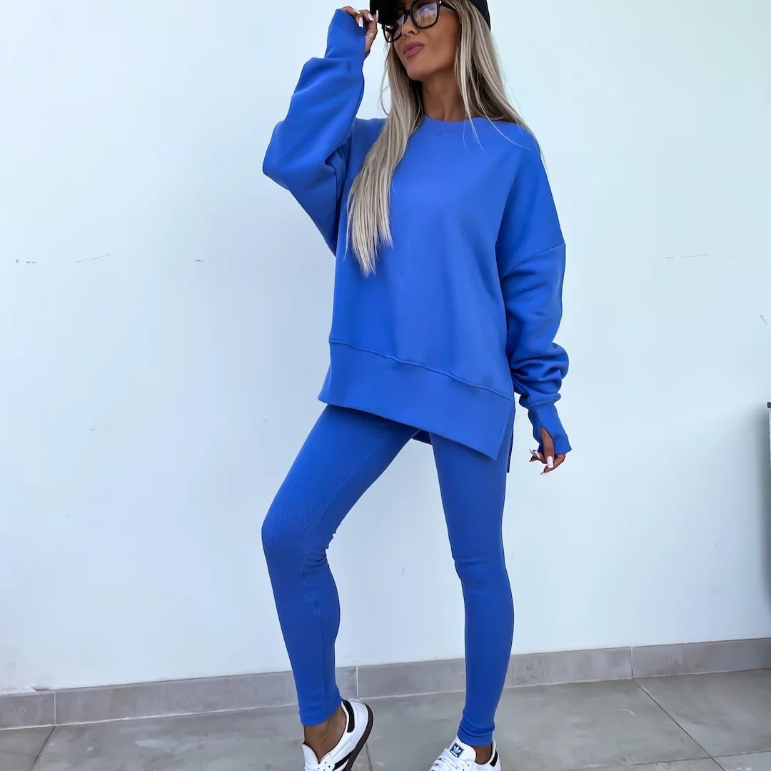 W&W Mode | Gemütliches Oversized-Sweatshirt und Leggings-Set