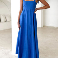 WW | Rosiedress Schleifen-Schulter Empire Taille Swing Maxi Cami Kleid