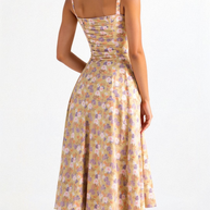 WW | Blumen Kleid für Frauen Midi