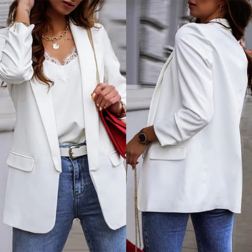 W&W Mode | Stilvolle Damen Blazer mit Einzelknopfverschluss Ideal für Die Arbeit