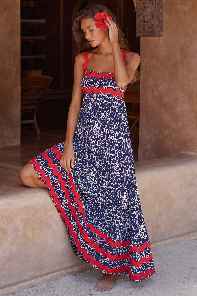 WW | Wellen Maxi Kleid