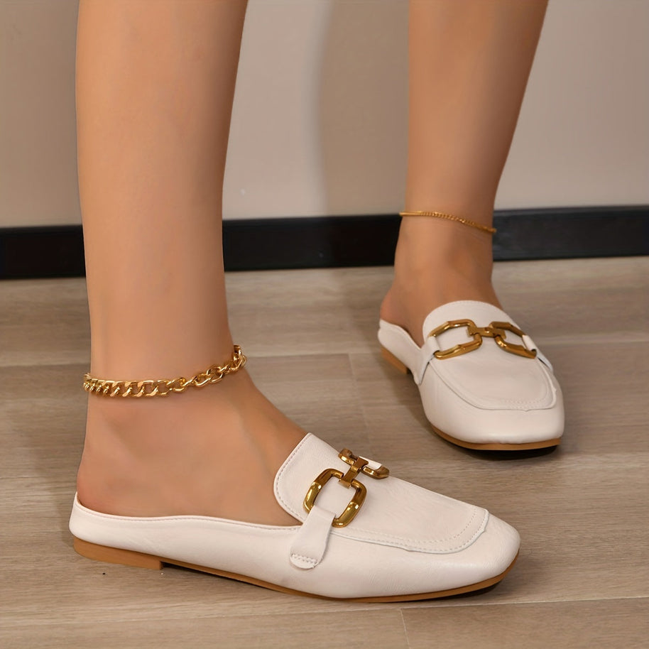 WW | Lässige Lederne Pantoletten