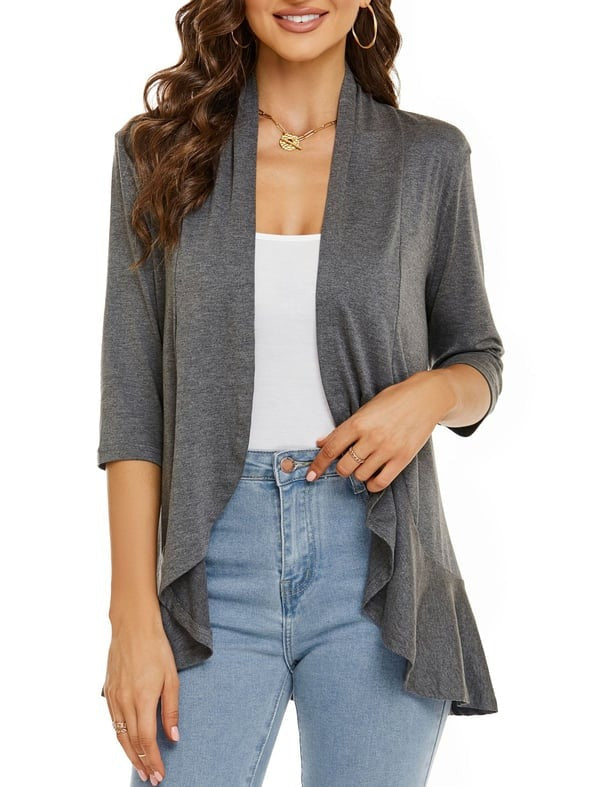 W&W Mode | Elegantes Offenes Front Damenjacke