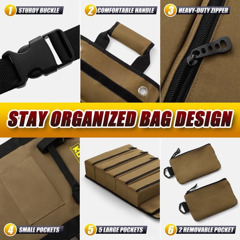 W&W Mode | Hochwertige, Ausziehbare Werkzeugtasche