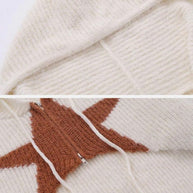 Strickhoodie mit Sternenmuster