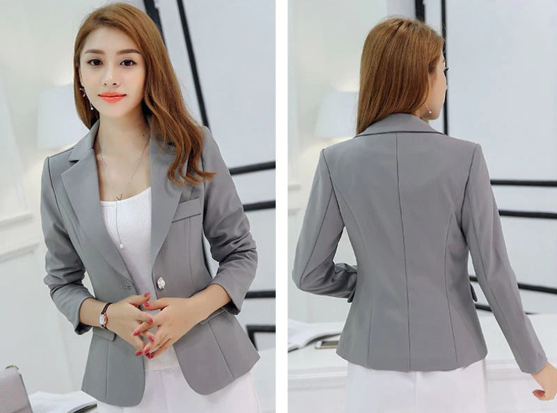 W&W Mode Lässig Taschen Kurz Blazer