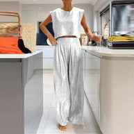 Shiny Damen Oberteil und Hose