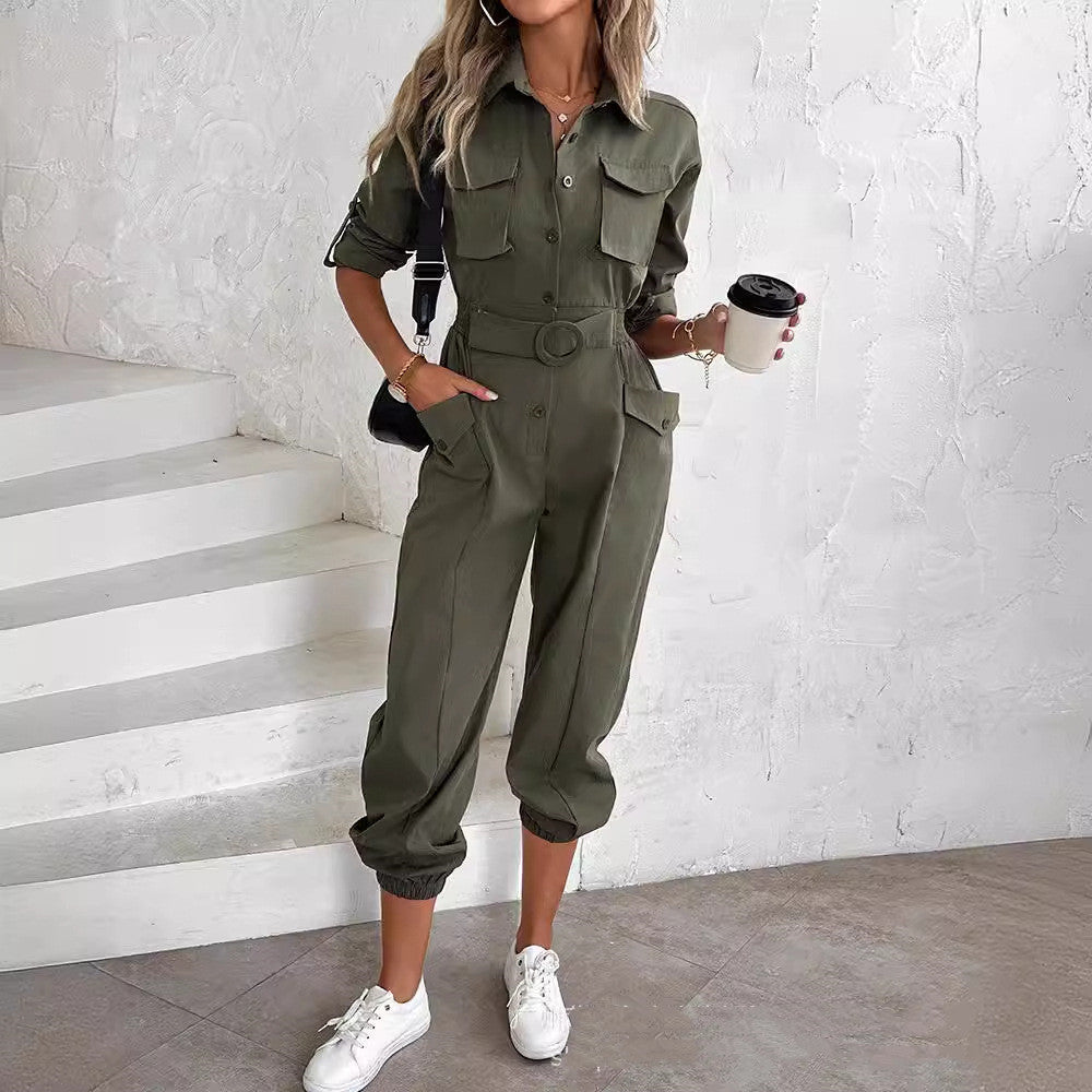 WW Fracht Taillen-Jumpsuit für Damen