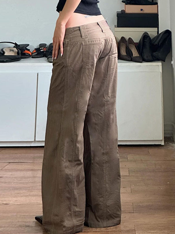 WW | Amerikanische Retro Low Waist Split Schlaghose