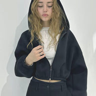 WW | Casual, lightweight, short sports hoodie jacket