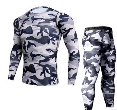 WW | Camouflage Jogginganzug Mit Kompression Für Herren