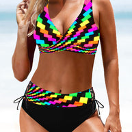 WW | Bunter Bikini Badeanzug