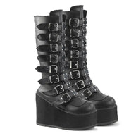 WW | Zip Up Chunky High Heel Stiefel