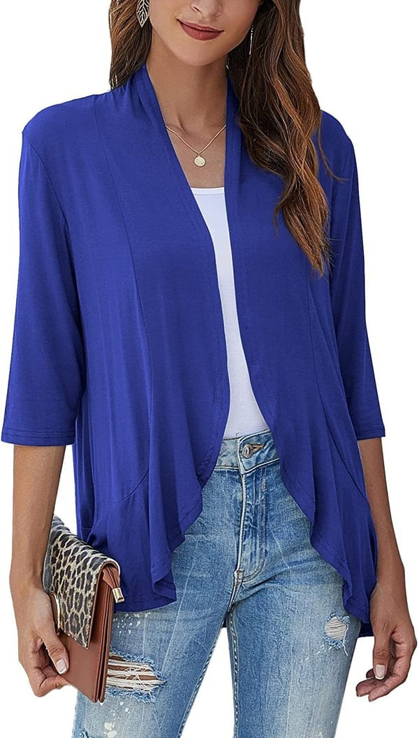 W&W Mode | Elegantes Offenes Front Damenjacke
