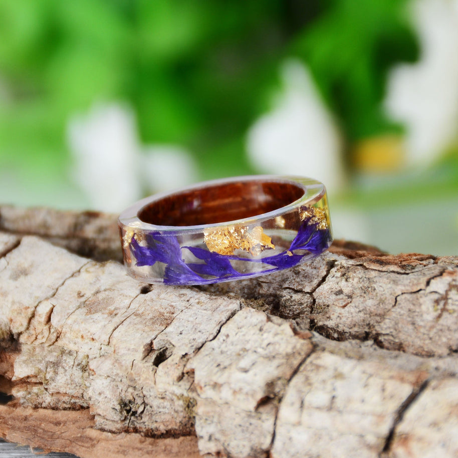 WW | Transparenter Holzharzring
