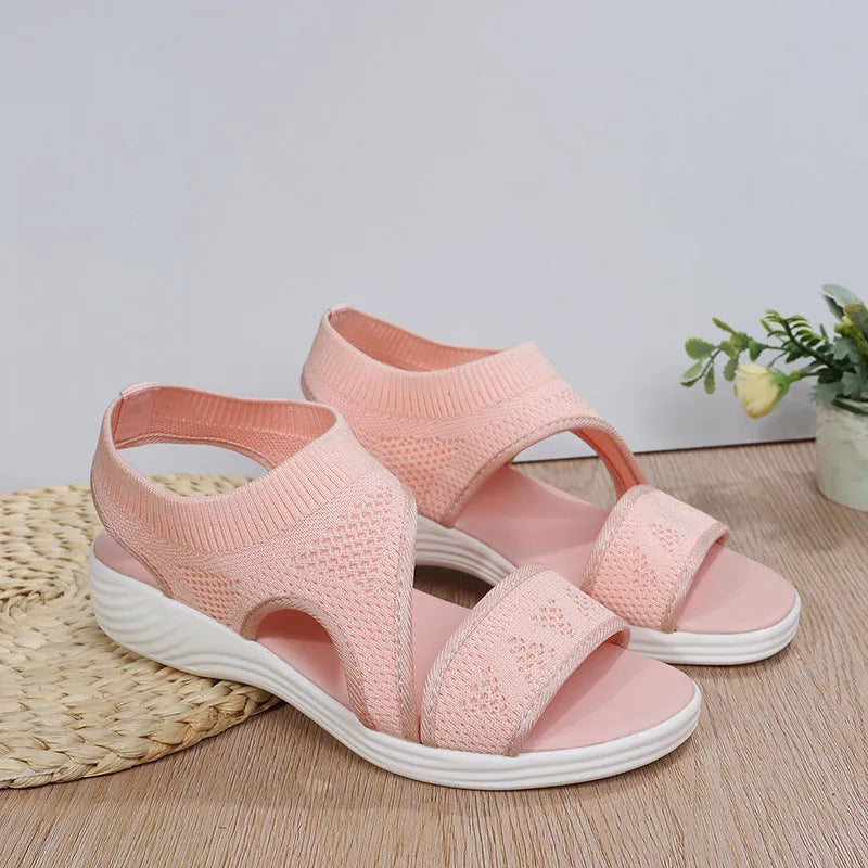 W&W Mode | Mesh Sandalen Mit Einem Breiten Fußbett Für Damen