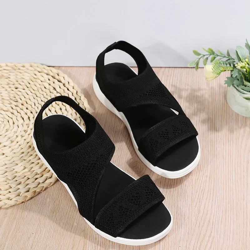 WW | Mesh Sandalen Mit Einem Breiten Fußbett Für Damen