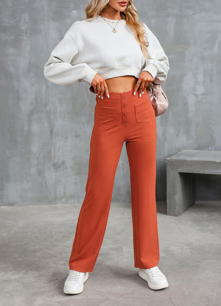WW | Lässige Damen Weite Hose
