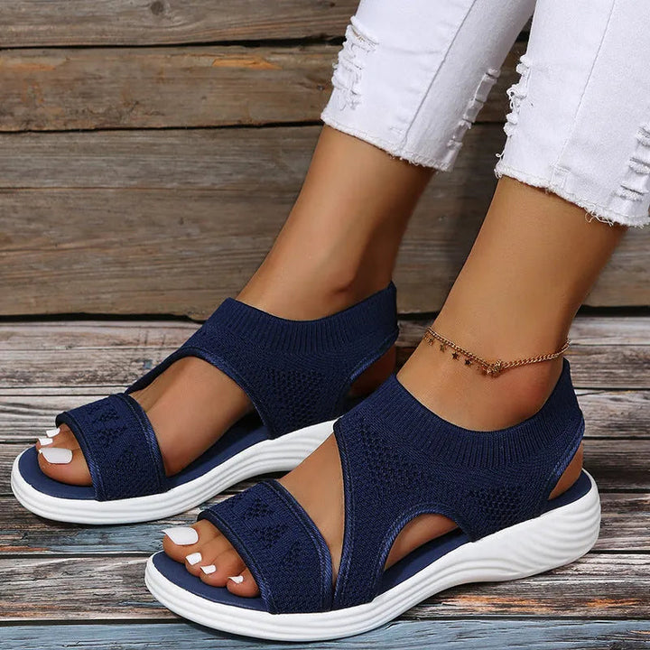 W&W Mode | Mesh Sandalen Mit Einem Breiten Fußbett Für Damen