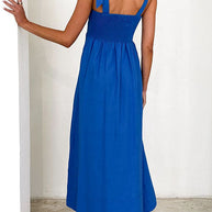 WW | Rosiedress Schleifen-Schulter Empire Taille Swing Maxi Cami Kleid