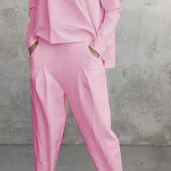 WW | Hosenanzug Mit Langen Ärmeln Für Frauen, Unregelmäßiges Design