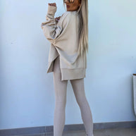 WW | Damenanzug Im Lockeren Stil Mit Langen Ärmeln – Winterset