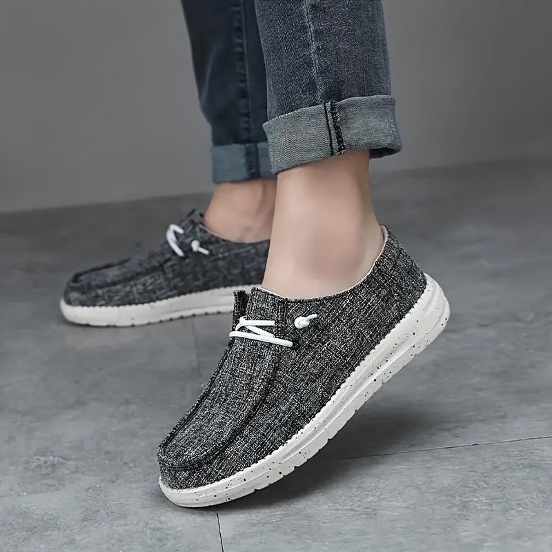 WW | Legere Herren Loafer Mit Einfarbigem Design Und Runder Schuhspitze