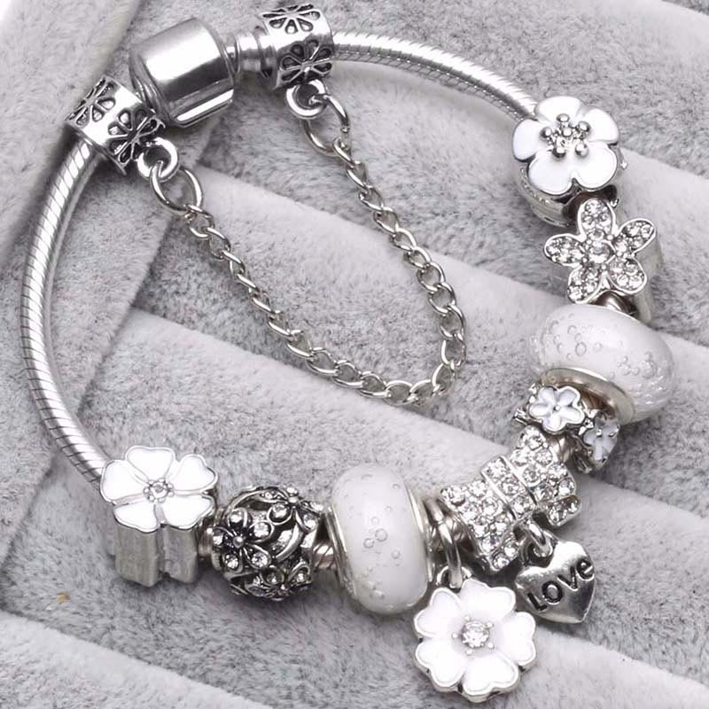 WW | Pfirsichblüten Charme Armband