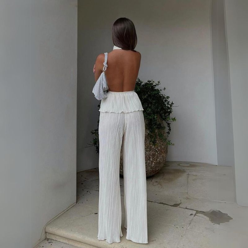 WW | Overall mit strukturierter Neckholder-Partie