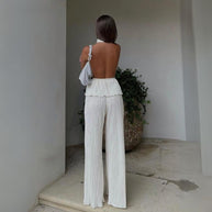 WW | Overall mit strukturierter Neckholder-Partie